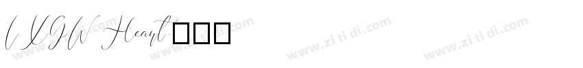LXGW Heart字体转换